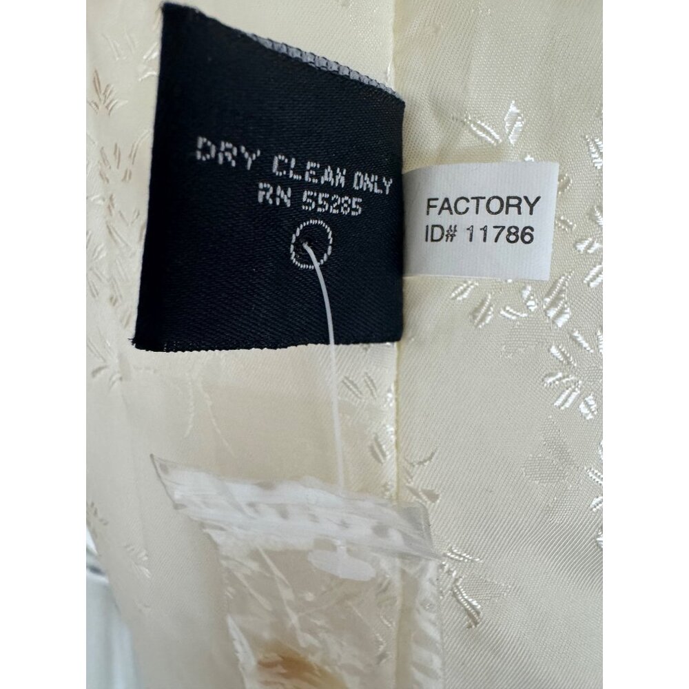 Express Creme‎ Ivory Corduroy Jacket Coat Lined Size 7/8 Cotton New Fall Winter - Picture 8 of 8